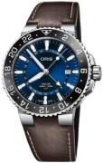 Oris Miesten kello 01 798 7754 4135-07 5 24 10EB Diving Sininen/Nahka