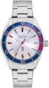 Nautica Miesten kello NAPFWS005 Hopea/Teräs Ø44 mm