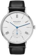 Nomos Glashütte N-250.S1 Ludwig Valkoinen/Nahka Ø38.5 mm