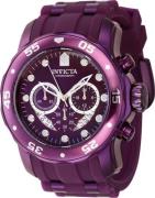 Invicta Miesten kello 40927 Pro Diver Violetti/Teräs Ø48 mm