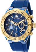 Invicta Miesten kello 40533 Aviator Sininen/Muovi Ø50 mm