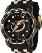 Invicta Miesten kello 42319 NHL Musta/Kullansävytetty teräs Ø48 mm