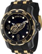 Invicta Miesten kello 42314 NHL Musta/Kullansävytetty teräs Ø48 mm