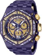 Invicta Miesten kello 38926 Carbon Hawk Violetti/Teräs Ø54.5 mm