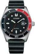 Citizen Miesten kello AW1769-10E Sport Musta/Kumi Ø43 mm