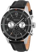 Timberland Miesten kello TDWGF2201001 Hooksett Musta/Nahka Ø46 mm