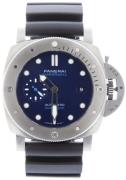 Panerai Miesten kello PAM02692 Submersible Sininen/Kumi Ø47 mm