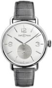 Bell & Ross Miesten kello BRWW1-ME-AG-OP-SCR WW1 Hopea/Nahka Ø41