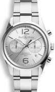 Bell & Ross Miesten kello BRG126-WH-ST-SST BR 126 Hopea/Teräs