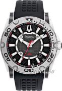 Bulova Miesten kello 96B155 Precisionist Harmaa/Kumi Ø46 mm