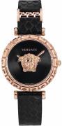 Versace Naisten kello VEDV00719 Palazzo Musta/Nahka Ø37 mm