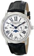 Frederique Constant Miesten kello FC-270M4P6 Classics Valkoinen/Nahka