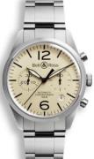 Bell & Ross Miesten kello BRV126-BEI-ST-SST BR 126 Ruskea/Teräs