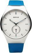 Bering Miesten kello 70142-604 Smart Traveler Valkoinen/Nahka Ø42 mm