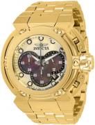 Invicta Miesten kello 30459 Valkoinen/Kullansävytetty teräs Ø46 mm