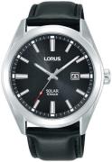 Lorus Miesten kello RX339AX9 Solar Musta/Nahka Ø42 mm