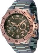 Invicta Miesten kello 40517 Aviator Vihreä/Teräs Ø50 mm