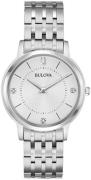 Bulova Naisten kello 96P188 Diamond Hopea/Teräs Ø34 mm