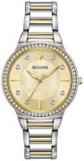 Bulova Naisten kello 98L248 Crystal Kullattu/Kullansävytetty teräs