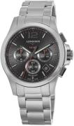 Longines Miesten kello L3.717.4.56.6 Conquest V.H.P. Musta/Teräs