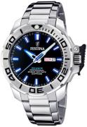 Festina Miesten kello F20665-3 The Original Diver Musta/Teräs Ø46.3