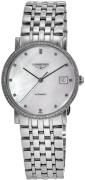 Longines Naisten kello L4.809.0.87.6 Elegant Valkoinen/Teräs Ø34.5