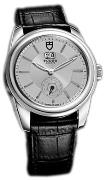 Tudor Miesten kello 57000-SIDSBLS Glamour Double Date Hopea/Nahka