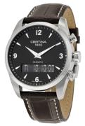 Certina Miesten kello C020.419.16.057.00 DS Multi-8 Musta/Nahka Ø42