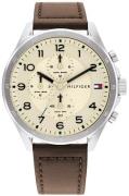 Tommy Hilfiger Miesten kello 1792003 Classic Valkoinen/Nahka Ø44 mm