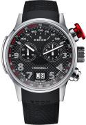 Edox Miesten kello 38001-TIN-NRO3 Chronorally Musta/Kumi Ø48 mm