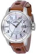 Invicta Miesten kello 39028 S1 Rally Valkoinen/Nahka Ø48 mm