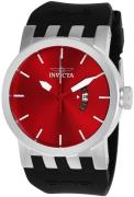 Invicta Miesten kello 25052 Punainen/Kumi Ø46 mm