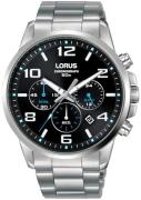 Lorus Miesten kello RT391GX9 Sports Musta/Teräs Ø44 mm