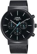 Lorus Miesten kello RT377GX9 Classic Musta/Nahka Ø43 mm