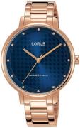 Lorus Naisten kello RG266PX9 Classic Sininen/Punakultasävyinen Ø36