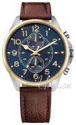 Tommy Hilfiger Miesten kello 1791275 Dean Sininen/Nahka Ø48 mm