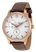 Tissot Miesten kello T063.639.36.037.00 PR100 Valkoinen/Nahka Ø42 mm