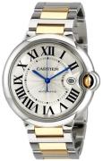 Cartier Miesten kello W2BB0022 Ballon Blue Hopea/18K keltakultaa Ø42