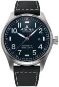 Alpina Miesten kello AL-525NN4S6 Startimer Sininen/Nahka Ø44 mm