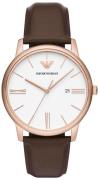 Emporio Armani Miesten kello AR11572 Minimalist Valkoinen/Nahka Ø42