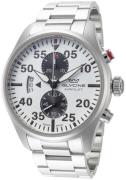 Glycine Miesten kello GL0446 Airpilot Chrono Valkoinen/Teräs Ø44 mm