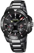 Festina Miesten kello F20648-1 Chrono Bike Musta/Teräs Ø47 mm