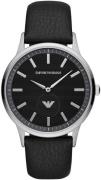 Emporio Armani Miesten kello AR80039 Musta/Nahka Ø43 mm