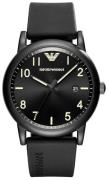 Emporio Armani Miesten kello AR11071 Musta/Kumi Ø43 mm