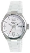 Kenneth Cole Miesten kello KC3919 Valkoinen/Kumi Ø45 mm