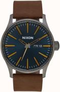 Nixon The Sentry Miesten kello A105-2984 Sininen/Nahka Ø42 mm