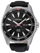 Seiko Solar Miesten kello SNE393P2 Musta/Nahka Ø42 mm