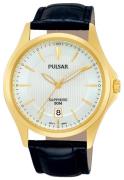 Pulsar Dress Miesten kello PS9386X1 Hopea/Nahka Ø41 mm