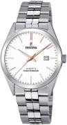 Festina Classic Miesten kello F20437-A Valkoinen/Teräs Ø40 mm