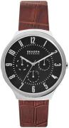 Skagen 99999 Miesten kello SKW6536 Musta/Nahka Ø42 mm